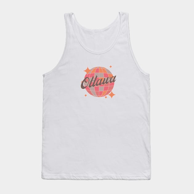 Ottawa City Canada Retro Vintage Design Tank Top by Bailamor